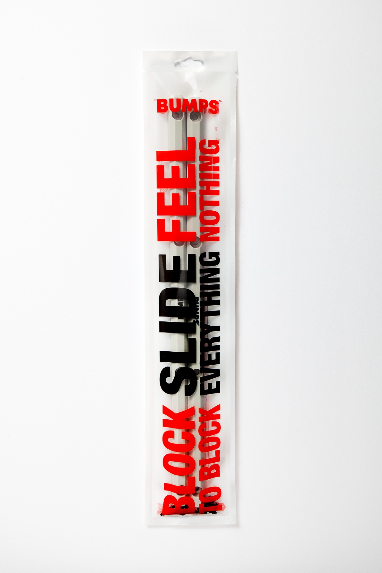 BUMPS rails in the pack — grey rails